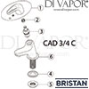 Bristan Cadet Bath Taps Spares